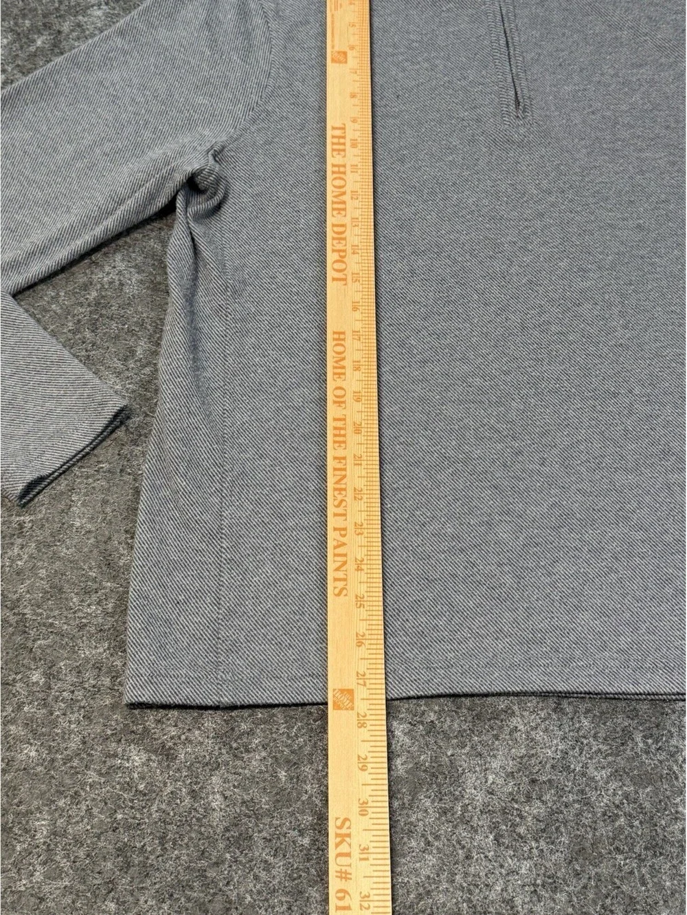 J.Crew Authentic Fleece Double-Knit 1/4 Zip Pullover Men’s M Gray BU377